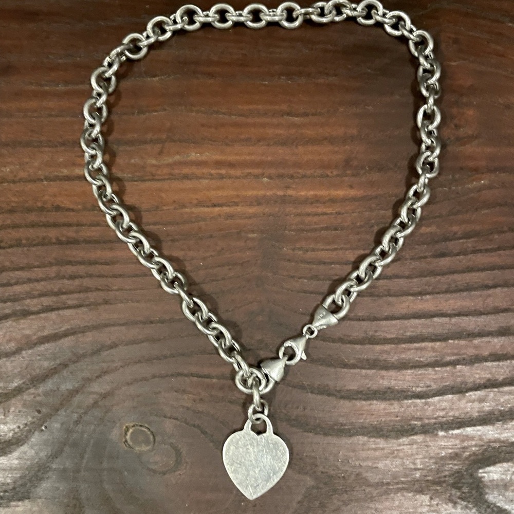 Sterling Solid Silver Necklace - image 2